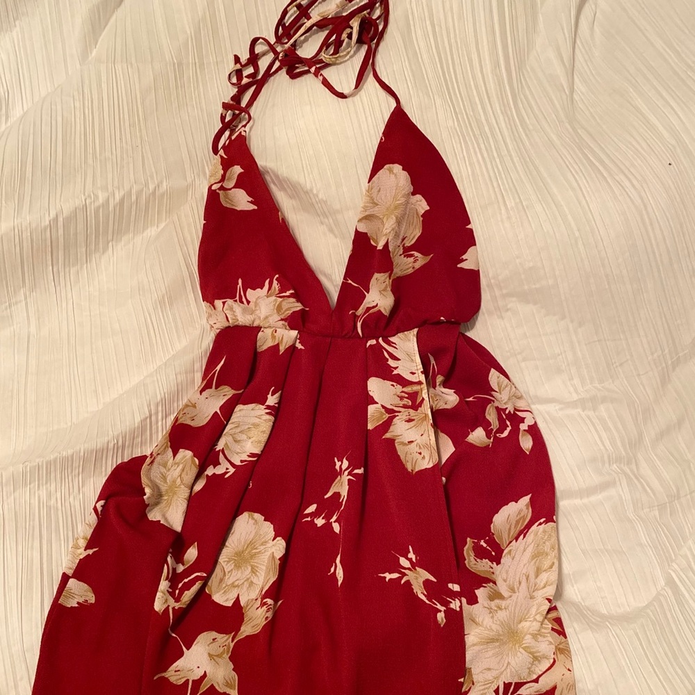 Floral Strappy Maxi Dress